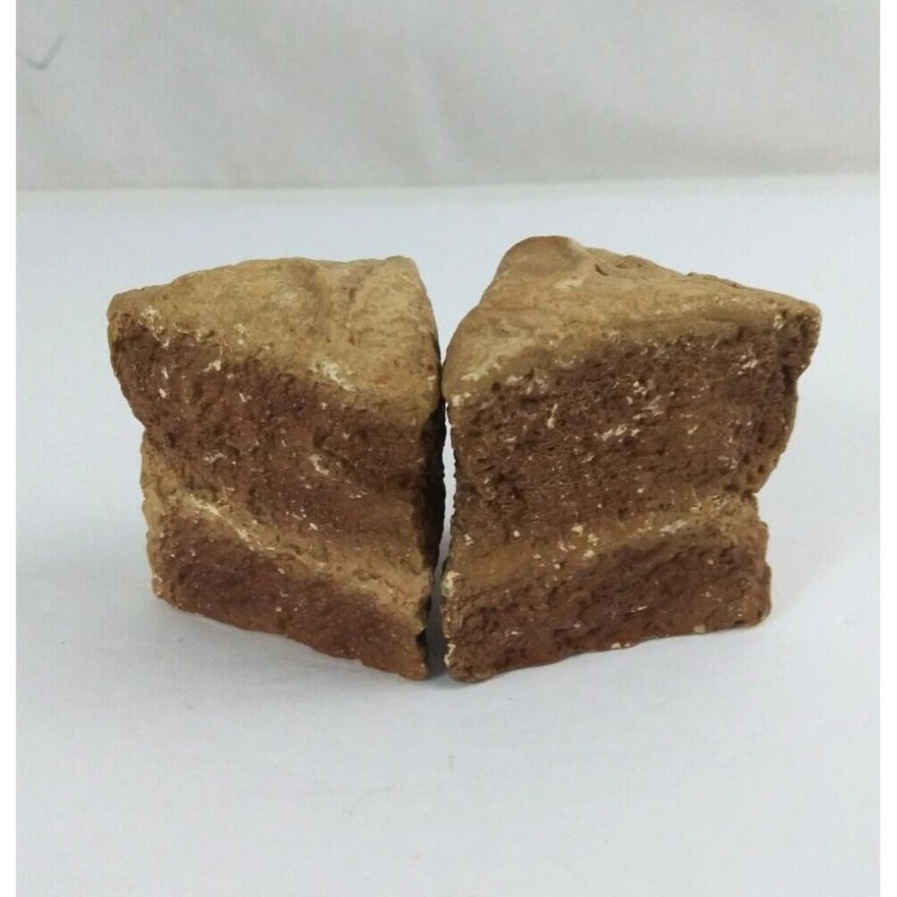 Vintage Chalkware Cake Slices 2.25" Salt & Pepper Shakers